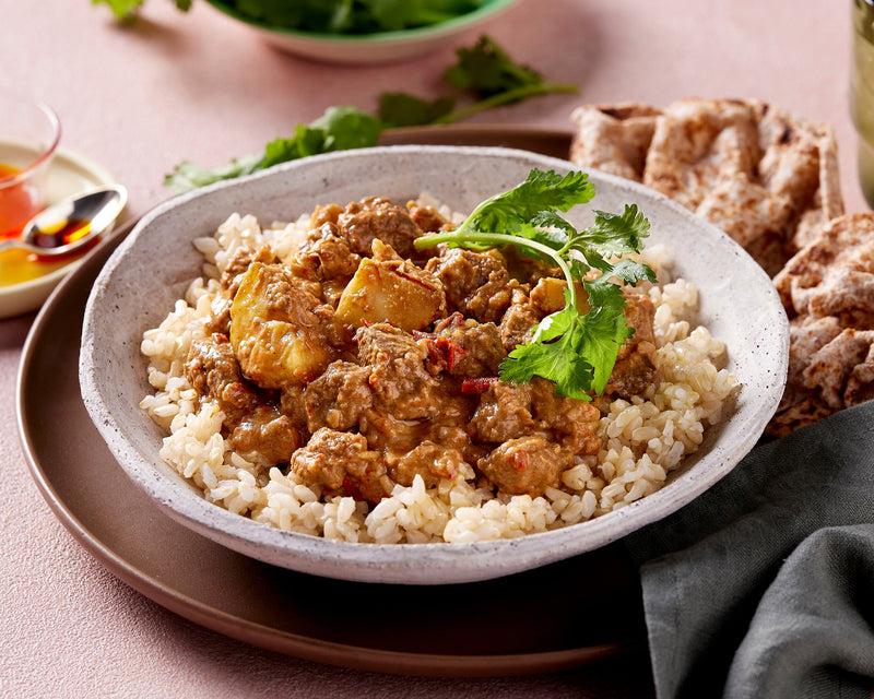 Beef Massaman Curry with Brown Rice