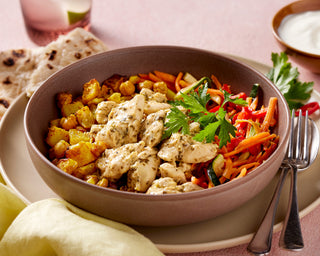 Lebanese Marinated Chicken with Turmeric Cauliflower & Vegetables