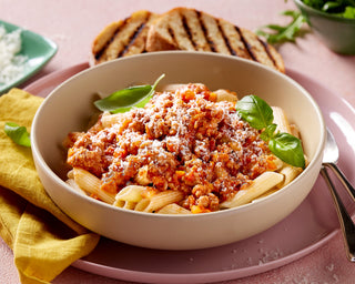 Low FODMAP Beef Bolognese with Penne