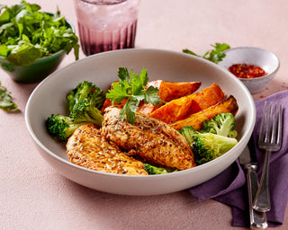 Peri-Peri Chicken with Sweet Potatoes & Broccoli