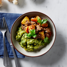Dineamic-ready-meal-beef-guinness-stew-potatoes-mushy-peas