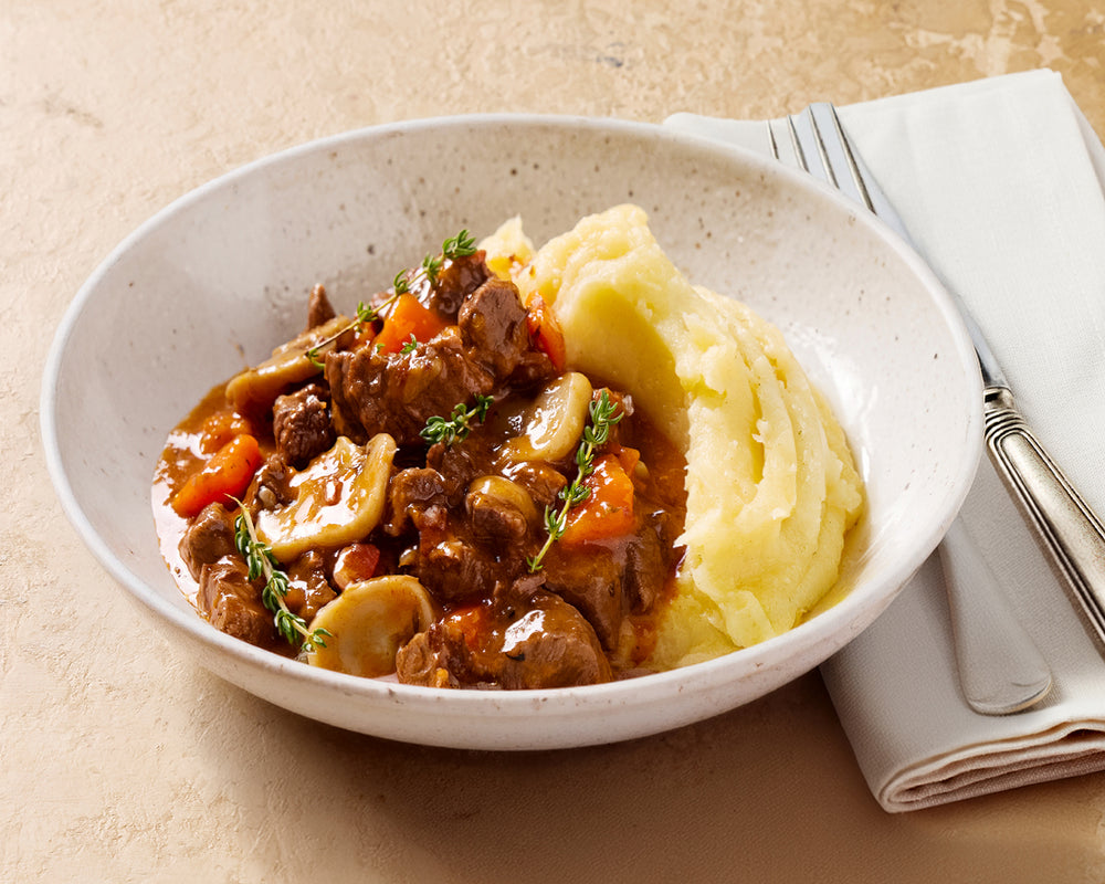 Beef Bourguignon with Creamy Mashed Potatoes