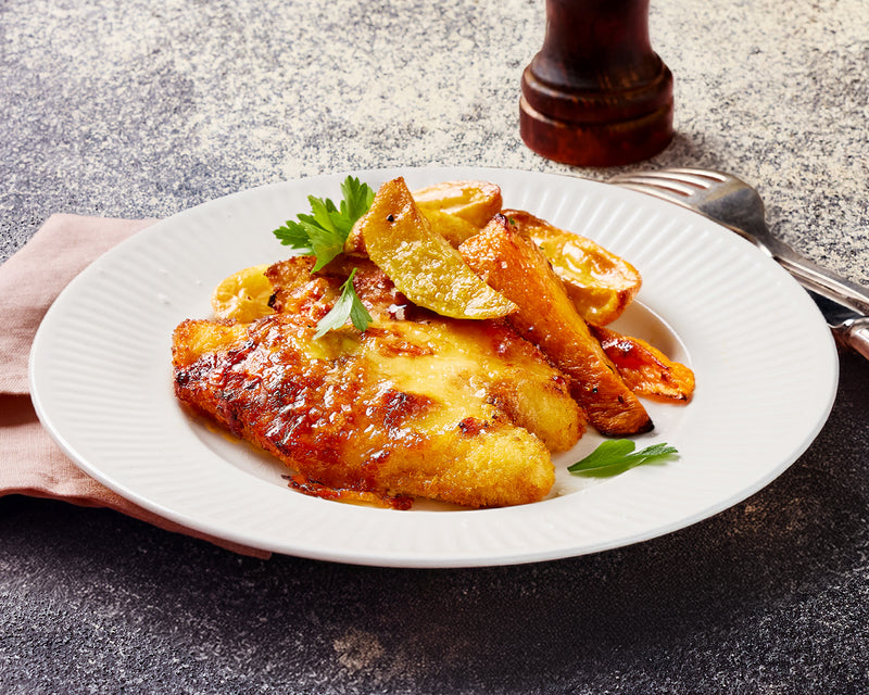 Chicken Parmigiana with  Rosemary Roast Wedges
