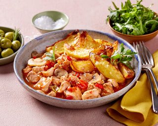 Chicken Cacciatore with Potato Wedges