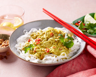 Chicken Curry Laksa with Rice Noodles