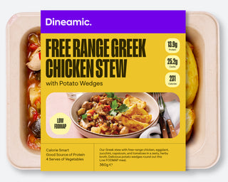 Greek Chicken and Vegetable Stew with Potato Wedges