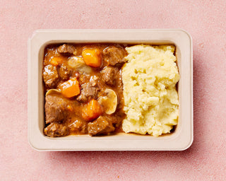 Beef Bourguignon with Roasted Mash Potatoes