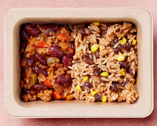 Beef Chilli Con Carne with Mexican Rice