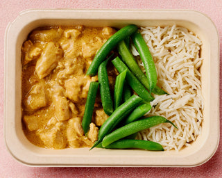 Coconut Satay Chicken with Green Beans & Rice