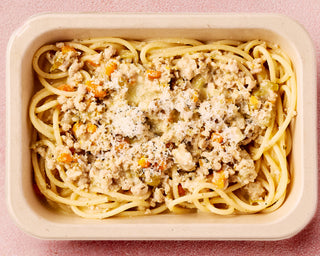 Creamy Chicken Ragu with Spaghetti & Parmesan