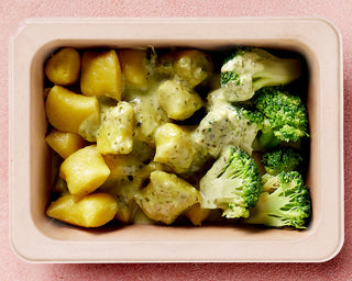 Creamy Pesto Pumpkin Gnocchi with Broccoli