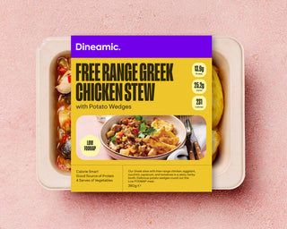 Greek Chicken and Vegetable Stew with Potato Wedges