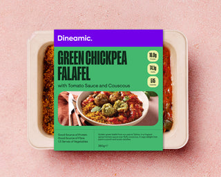 Green Chickpea Falafel with Tomato Sauce and Couscous