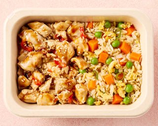 Honey Lemon Chicken with Egg & Vegetable Fried Rice