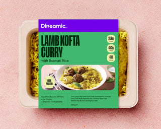 Grass Fed Lamb Kofta Curry with Tumeric Rice