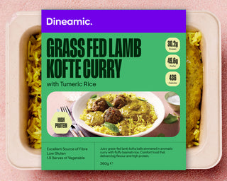 Grass Fed Lamb Kofta Curry with Tumeric Rice