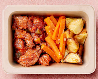 Slow-Cooked Mediterranean Beef with Rosemary Roasted Vegetables