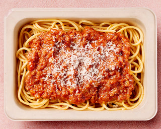 Classic Spaghetti Bolognese with Parmesan Cheese