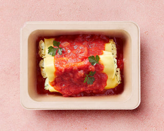 Spinach & Ricotta Cannelloni with Napoli Sauce
