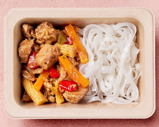 Sweet & Sour Pork with Rice Noodles