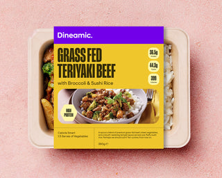 Grass Fed Teriyaki Beef with Broccoli and Sushi Rice