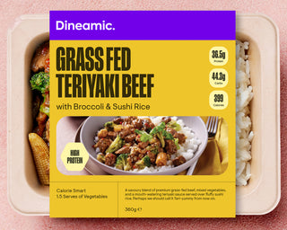 Grass Fed Teriyaki Beef with Broccoli and Sushi Rice