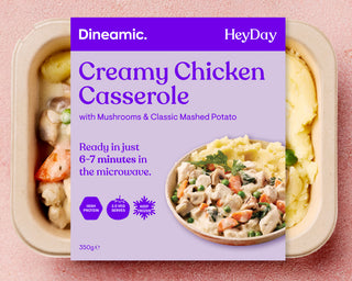 Creamy Chicken Casserole with Mushrooms & Classic Mashed Potato