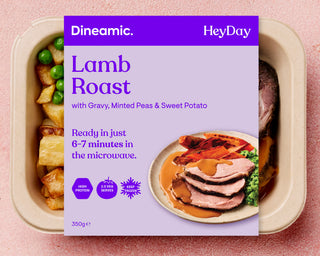 Roast Lamb with Gravy, Minted Peas & Sweet Potato