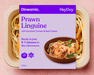 Prawn Linguine with Sundried Tomato & Basil Cream