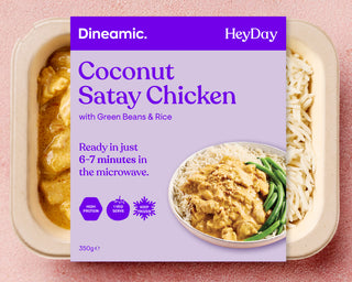 Coconut Satay Chicken with Green Beans & Rice
