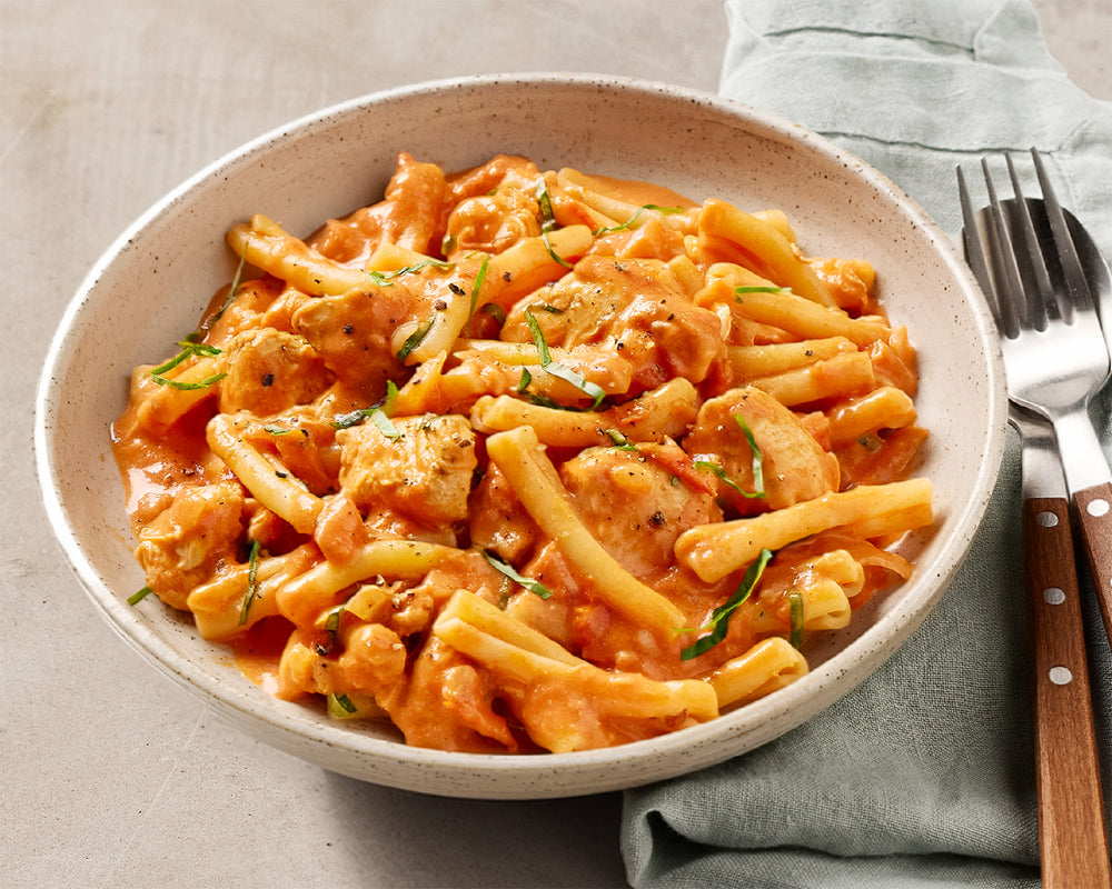 Chicken Casarecce in Creamy Tomato & Basil Sauce