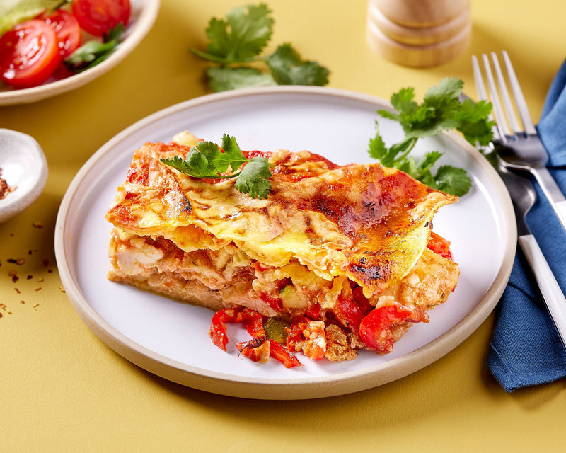 Baked Chicken Enchilada with Corn Tortillas