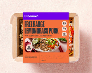 Lemongrass Pork with Sushi Rice & Rainbow Slaw