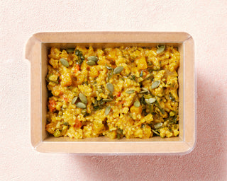 Pumpkin & Kale Risotto with Feta Cheese