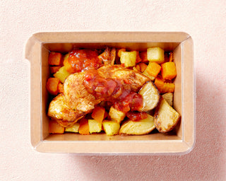 Roast Chicken with Chat Potatoes & Vegetables