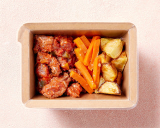 Slow-Cooked Mediterranean Beef with Rosemary Roasted Vegetables