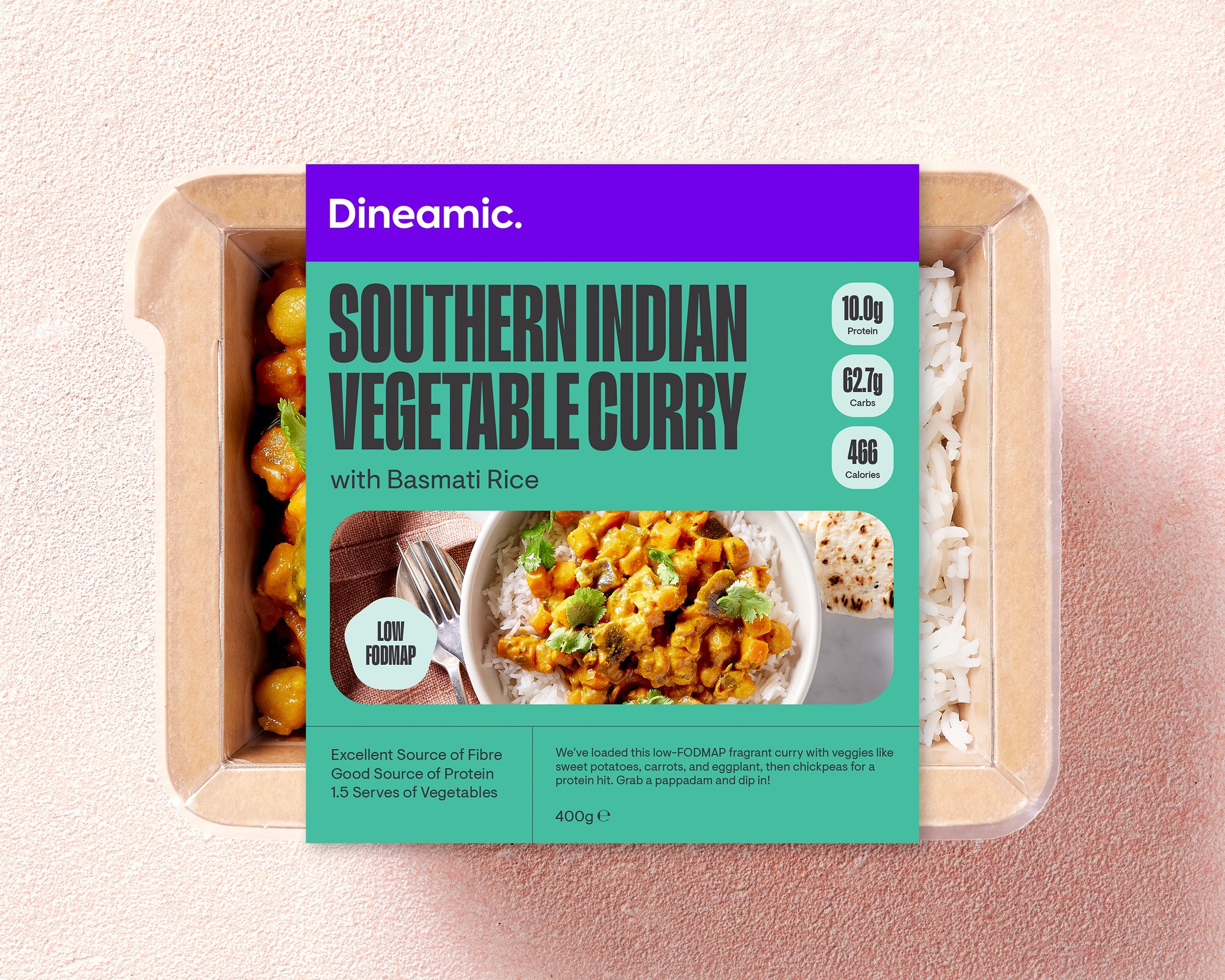 Southern Indian Vegetable Curry Ready Meal Dineamic