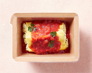 Spinach & Ricotta Cannelloni with Napoli Sauce