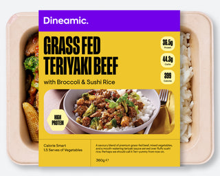Grass Fed Teriyaki Beef with Broccoli and Sushi Rice