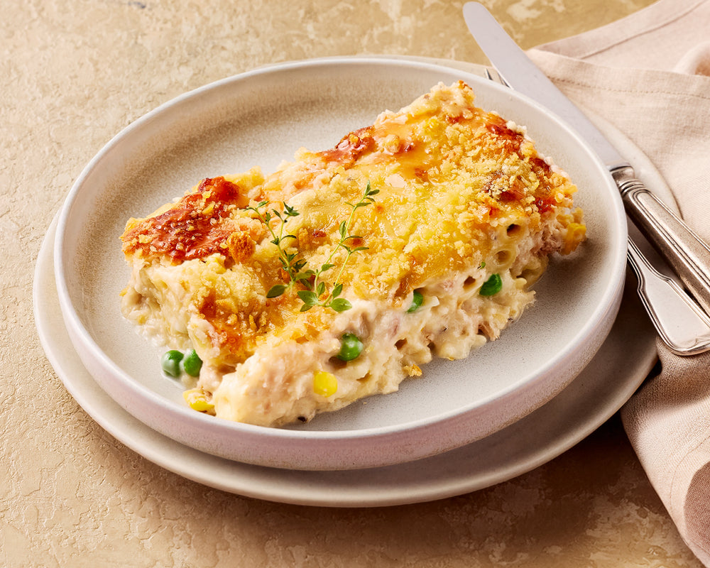 Creamy Tuna Mornay Penne Bake
