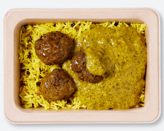 Grass Fed Lamb Kofta Curry with Tumeric Rice