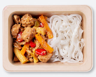 Sweet & Sour Pork with Rice Noodles