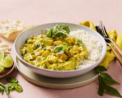 Sweet Pumpkin and Tofu Curry with Rice in Vegetarian Bundle