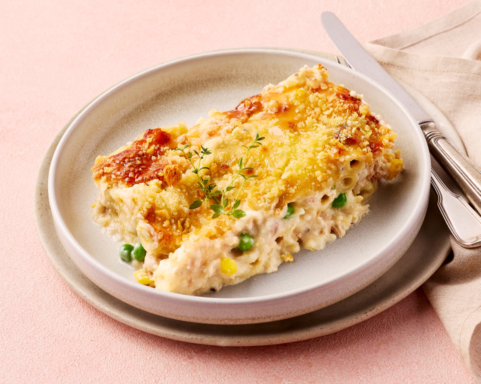Creamy Tuna Mornay Penne Bake