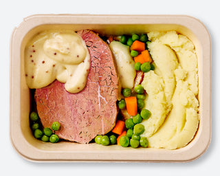 Traditional Corned Beef with Mustard & Mash Potato