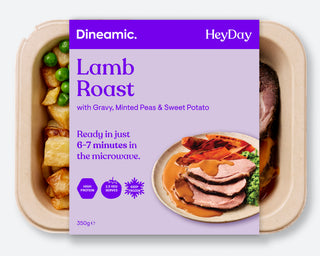 Roast Lamb with Gravy, Minted Peas & Sweet Potato