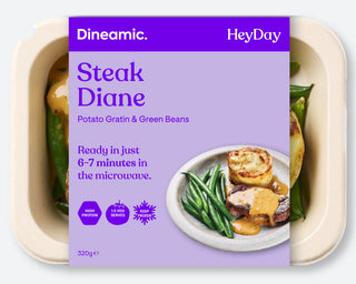 Steak Diane, Potato Gratin & Green Beans