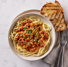 Lentil & Mushroom Bolognese with Linguine